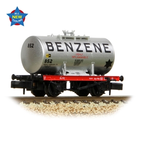 378-000 14T Anchor-Mounted Tank Wagon 'Benzene' Silver (image for) 378-000 14T Anchor-Mounted Tank Wagon 'Benzene' Silver